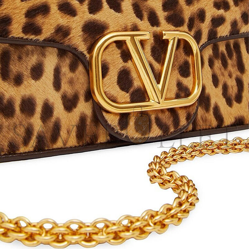 Va1e*ntin0 garavani loco leopard calf hair shoulder bag w2b0k30xqvk9f (27*13*6cm)